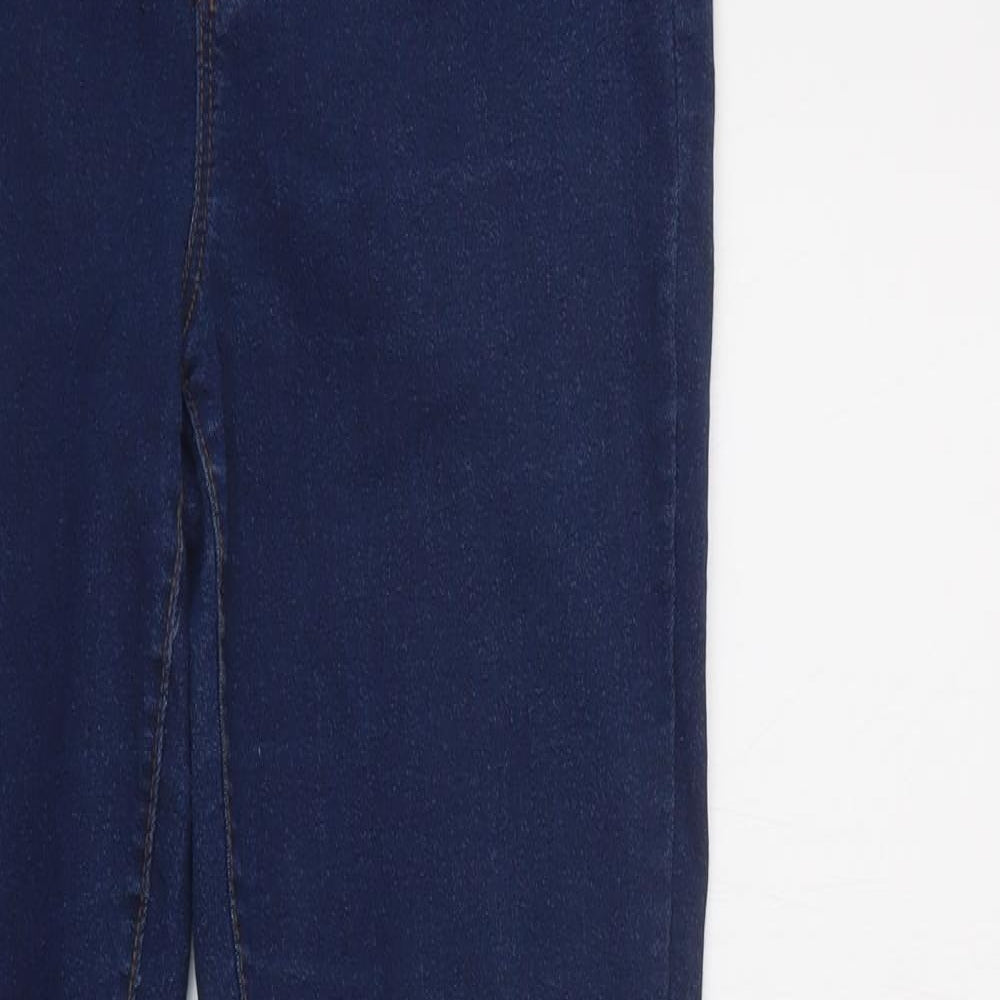 Primark Womens Blue  Cotton Jegging Leggings Size 14 L32 in