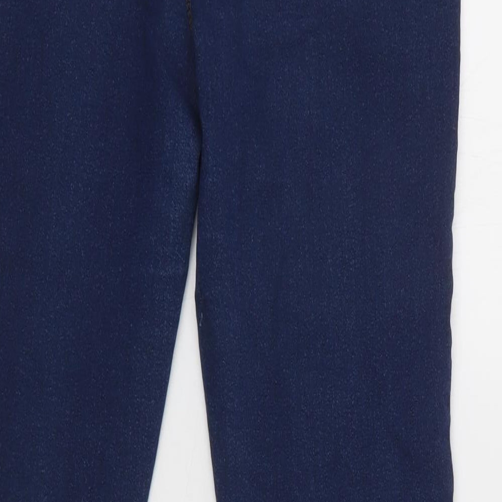 Primark Womens Blue  Cotton Jegging Leggings Size 14 L32 in