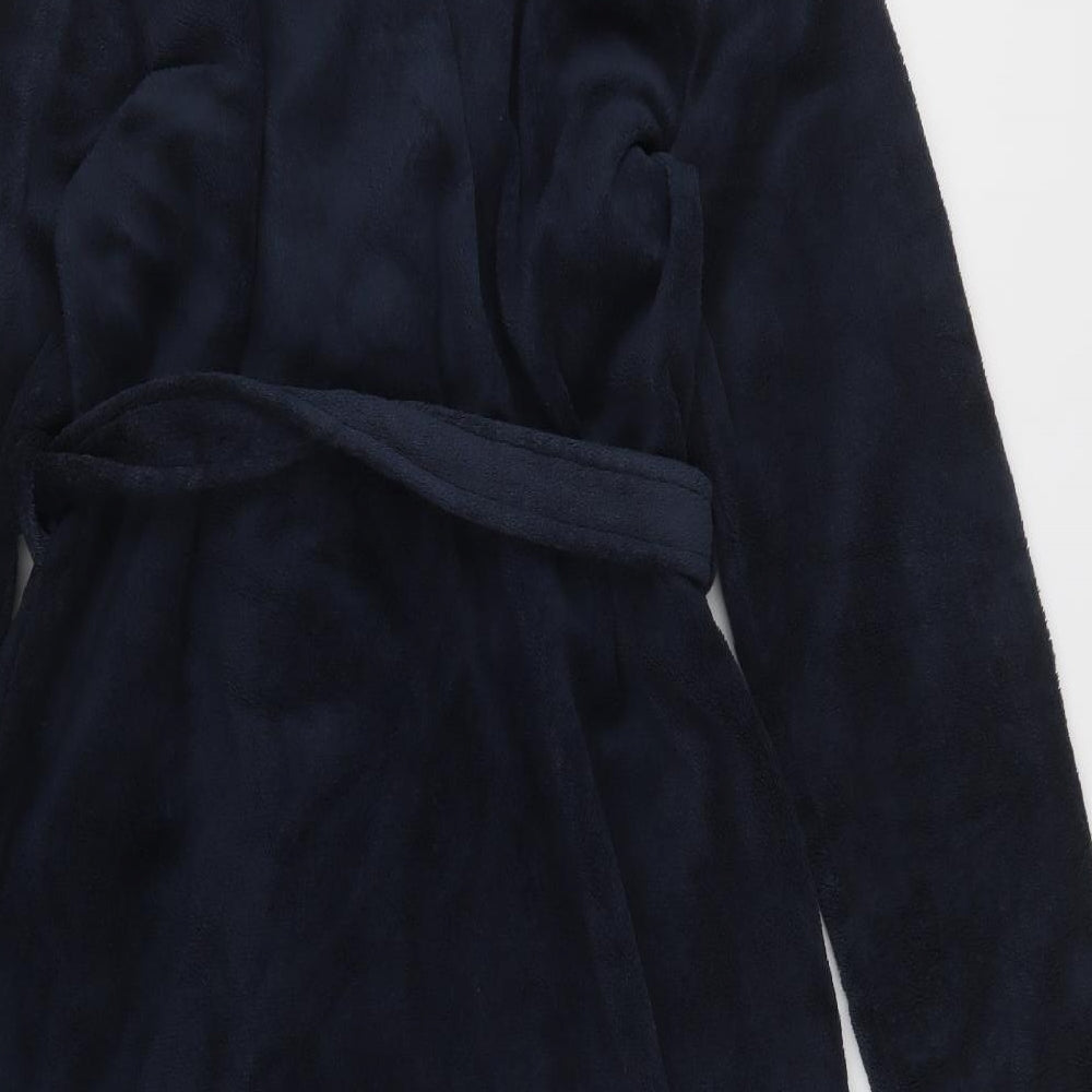 Matalan Mens Blue  Polyester  Robe Size M