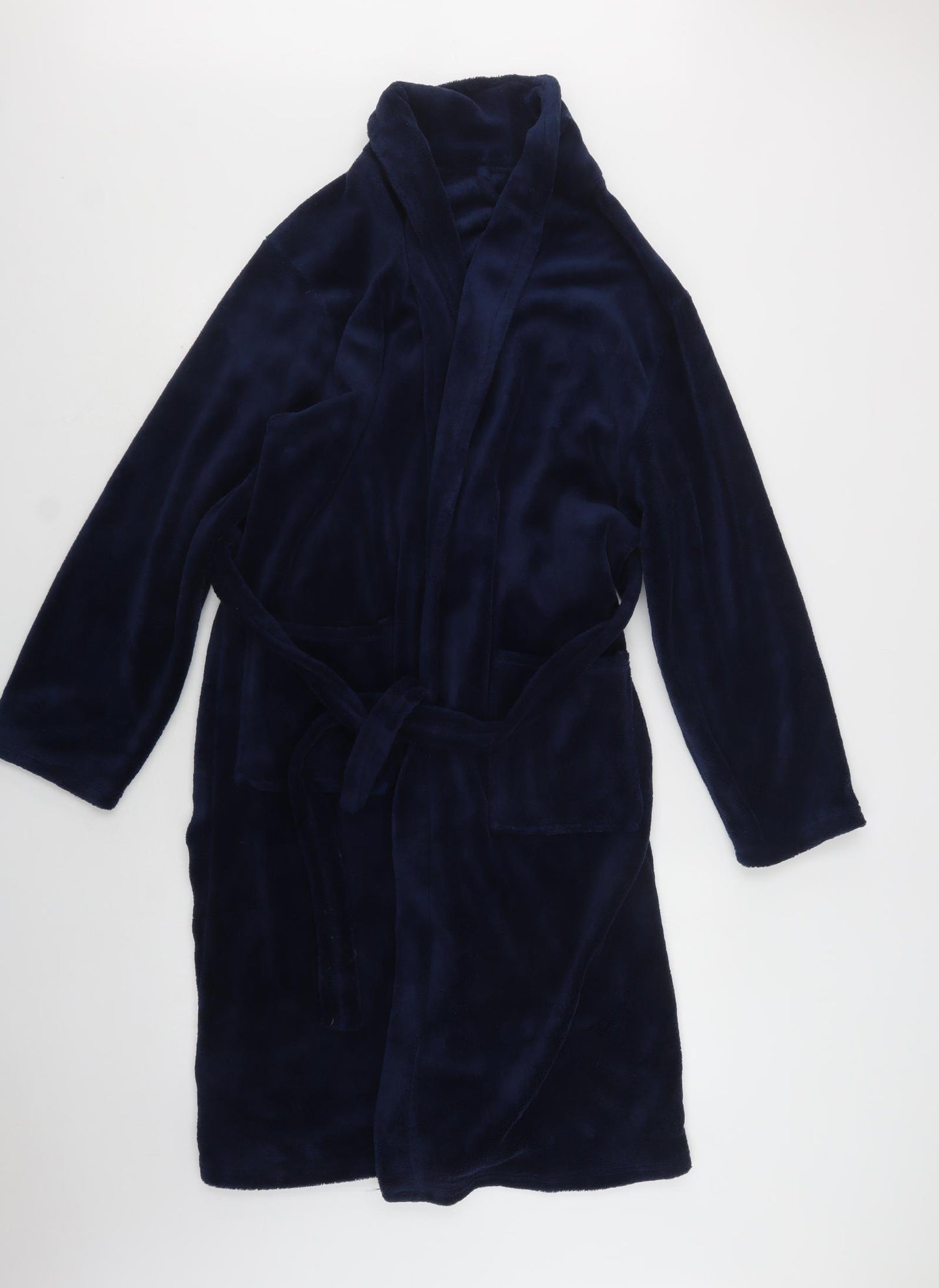 George Mens Blue  Polyester  Robe Size M