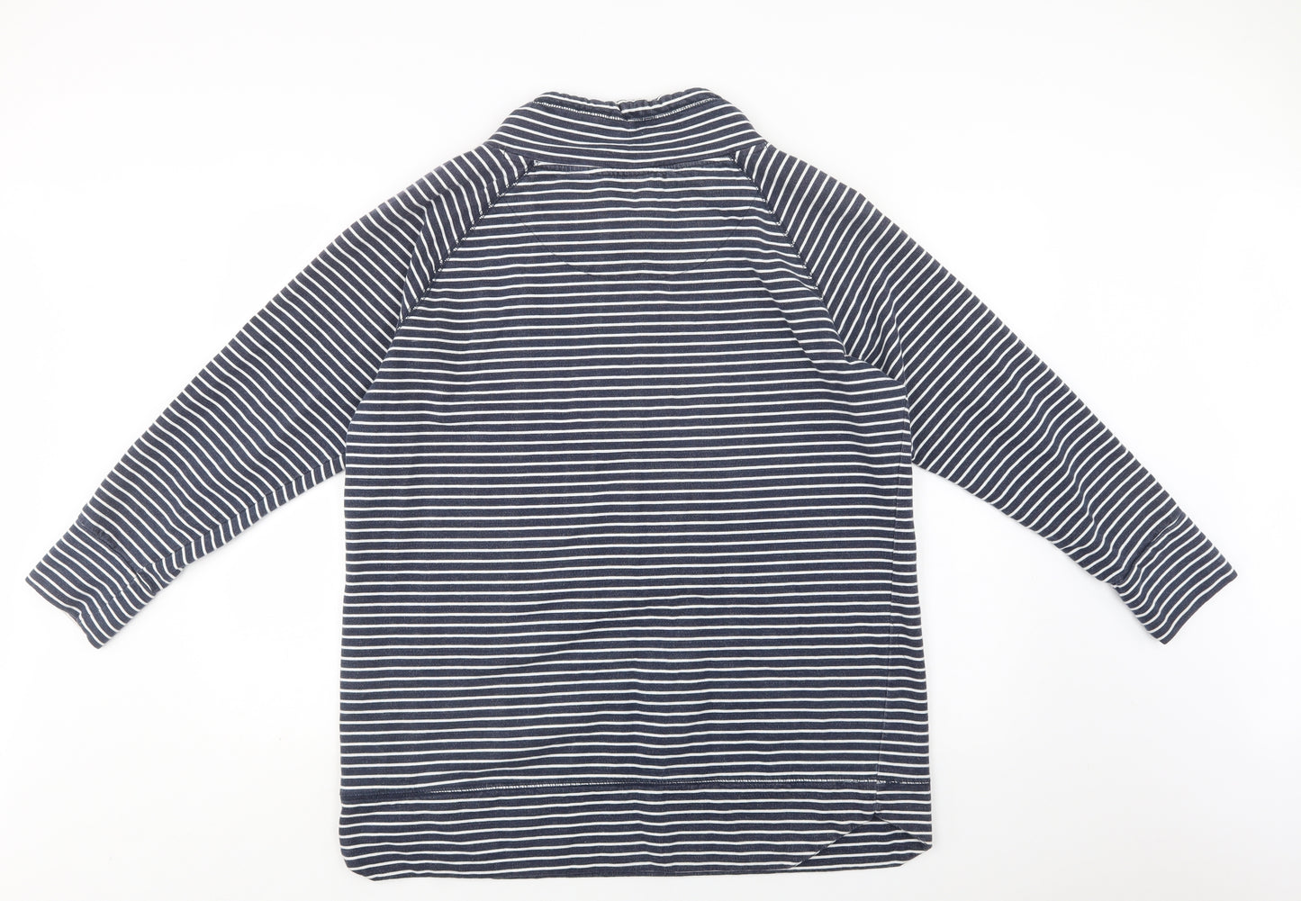 TU Womens Blue Striped Cotton Pullover Sweatshirt Size 20