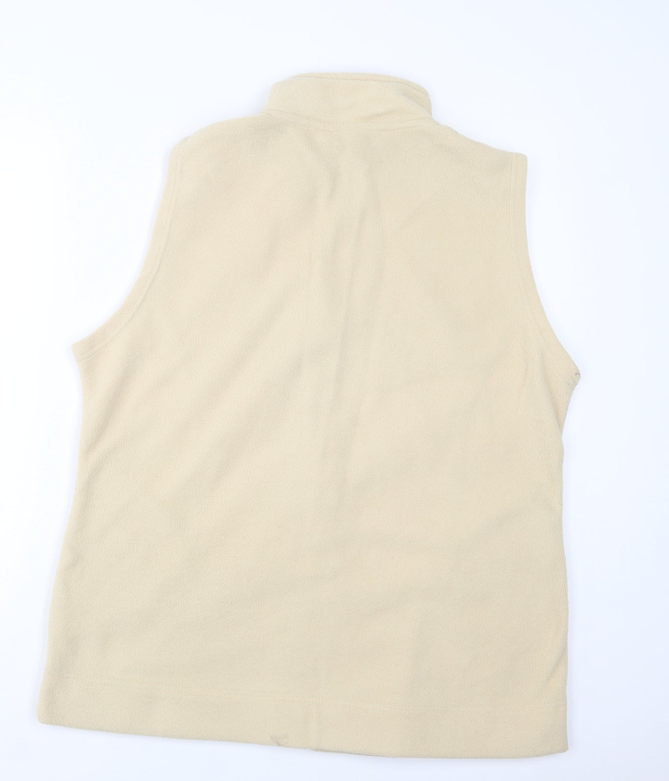 EWM Womens Beige  Polyester Vest Sweatshirt Size 18  Zip