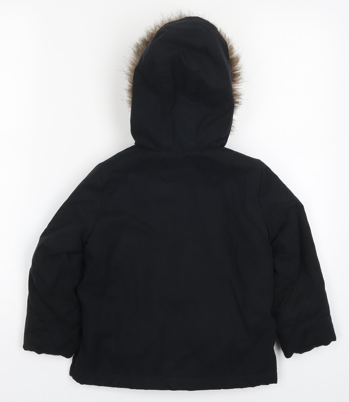 La Redoute Boys Black   Parka Coat Size 4 Years  Zip