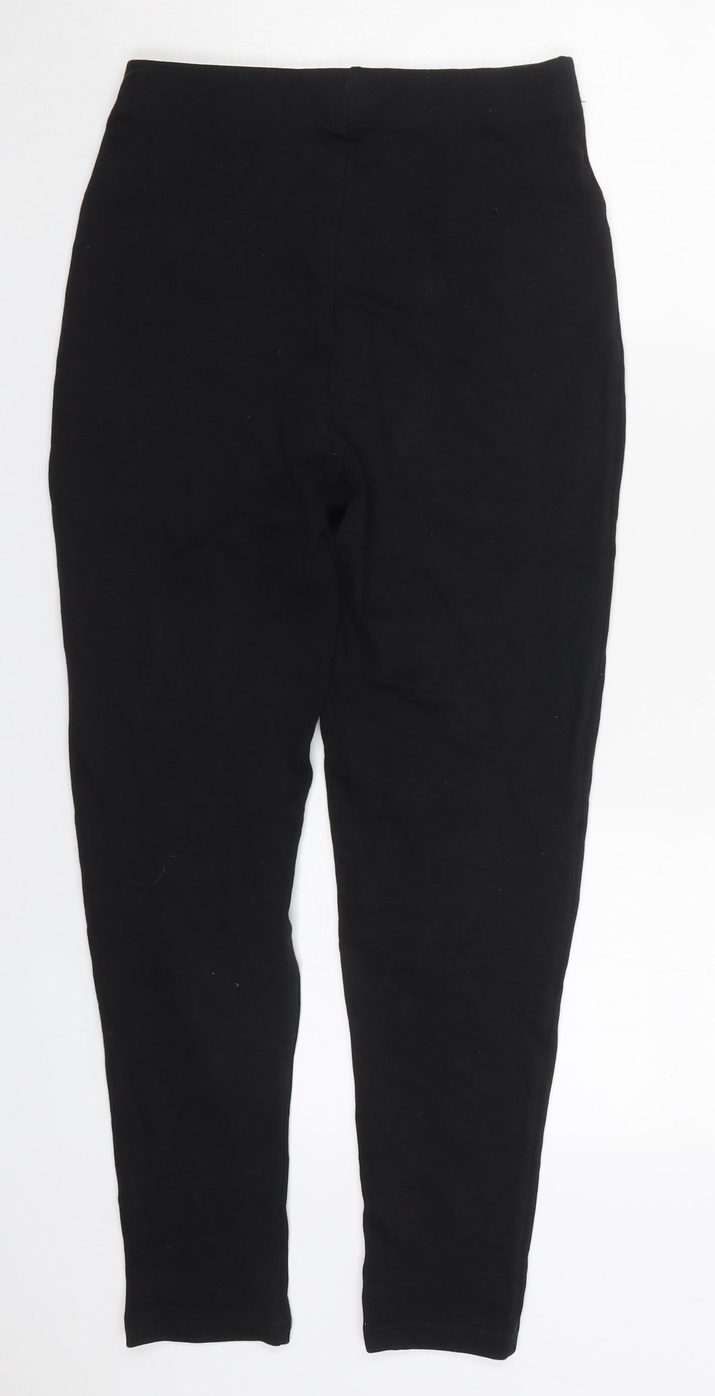 By Design Womens Black  Cotton Carrot Leggings Size M L25 in