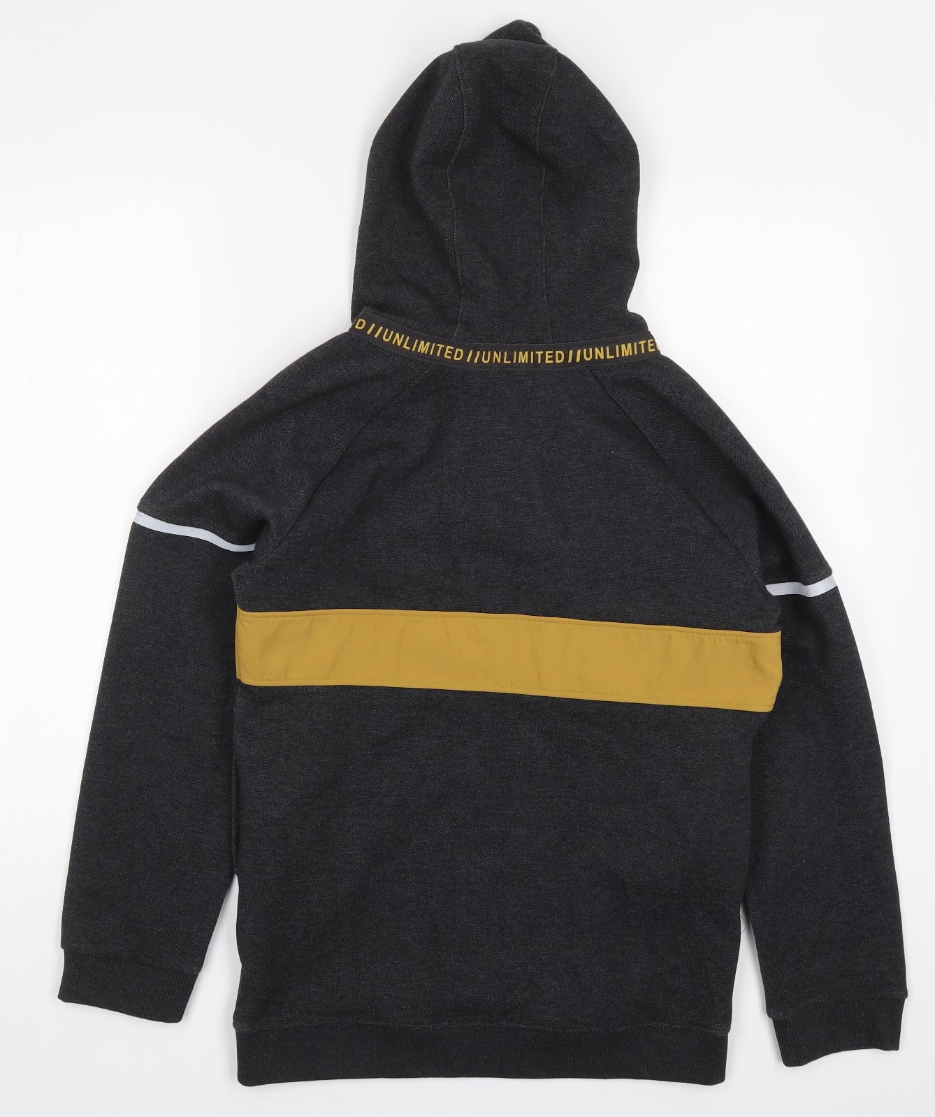 Nutmeg Boys Grey  Cotton Pullover Hoodie Size 13-14 Years  Pullover - Unlimited