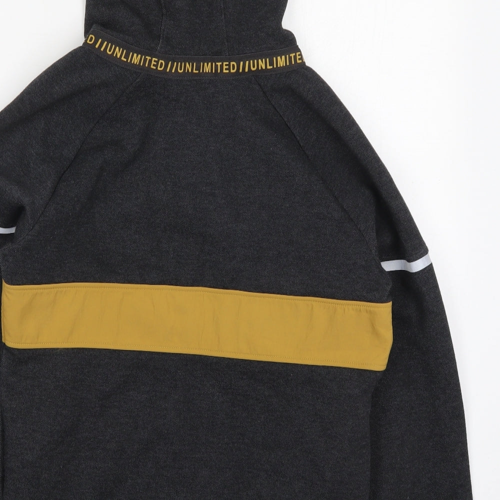 Nutmeg Boys Grey  Cotton Pullover Hoodie Size 13-14 Years  Pullover - Unlimited