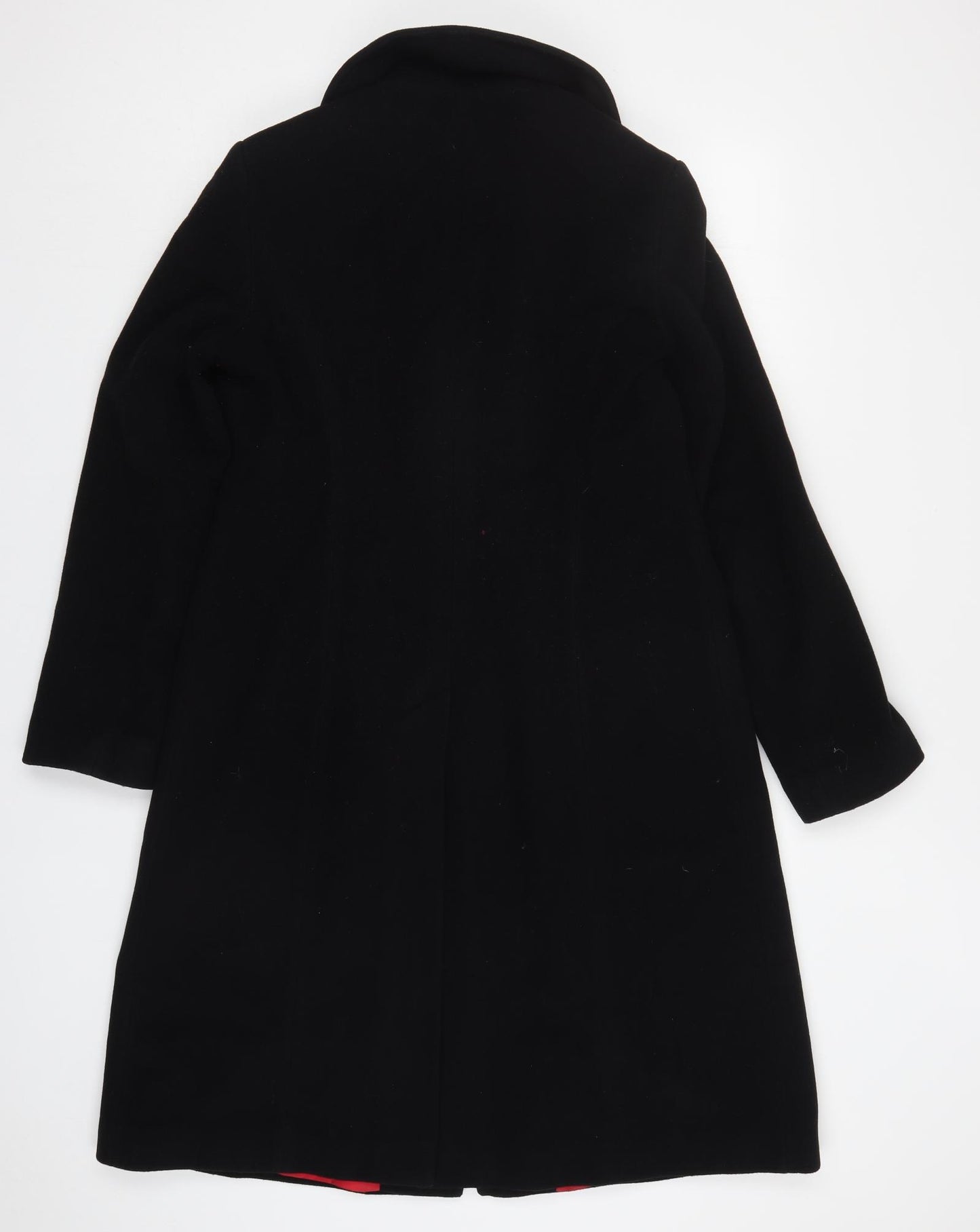 Marks and Spencer Womens Black   Pea Coat Coat Size 14  Button