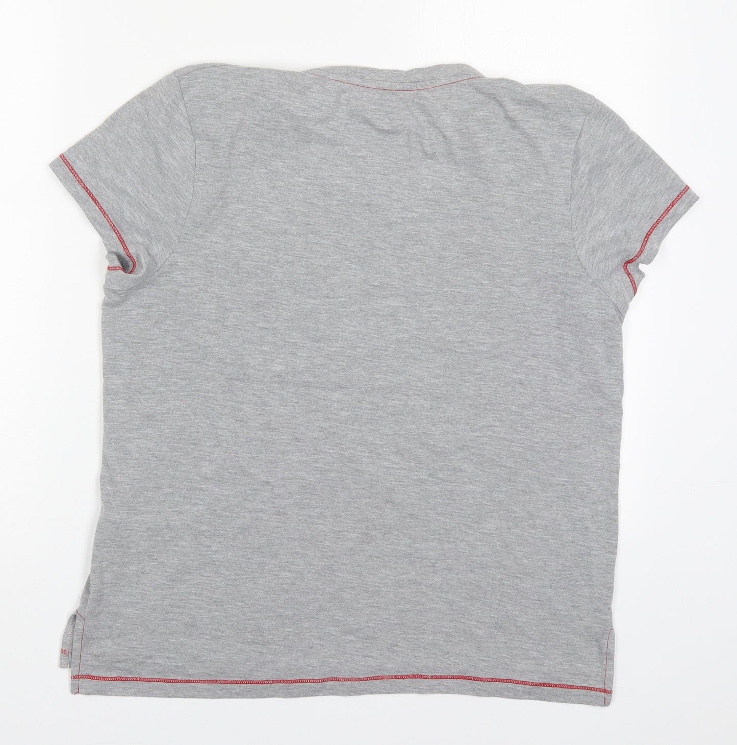 Primark Womens Grey Solid Polyester Top Pyjama Top Size 10   - Cookie Monster