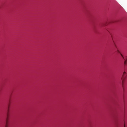 TU Womens Pink  Polyester Jacket Suit Jacket Size 14