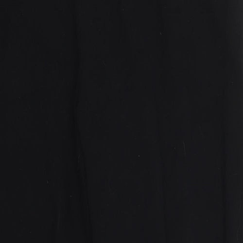 Marks and Spencer Womens Black  Polyester Trousers  Size 18 L26 in Regular Zip