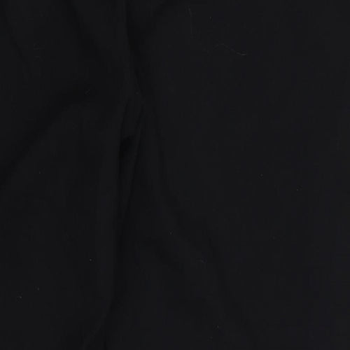 Marks and Spencer Womens Black  Polyester Trousers  Size 18 L26 in Regular Zip