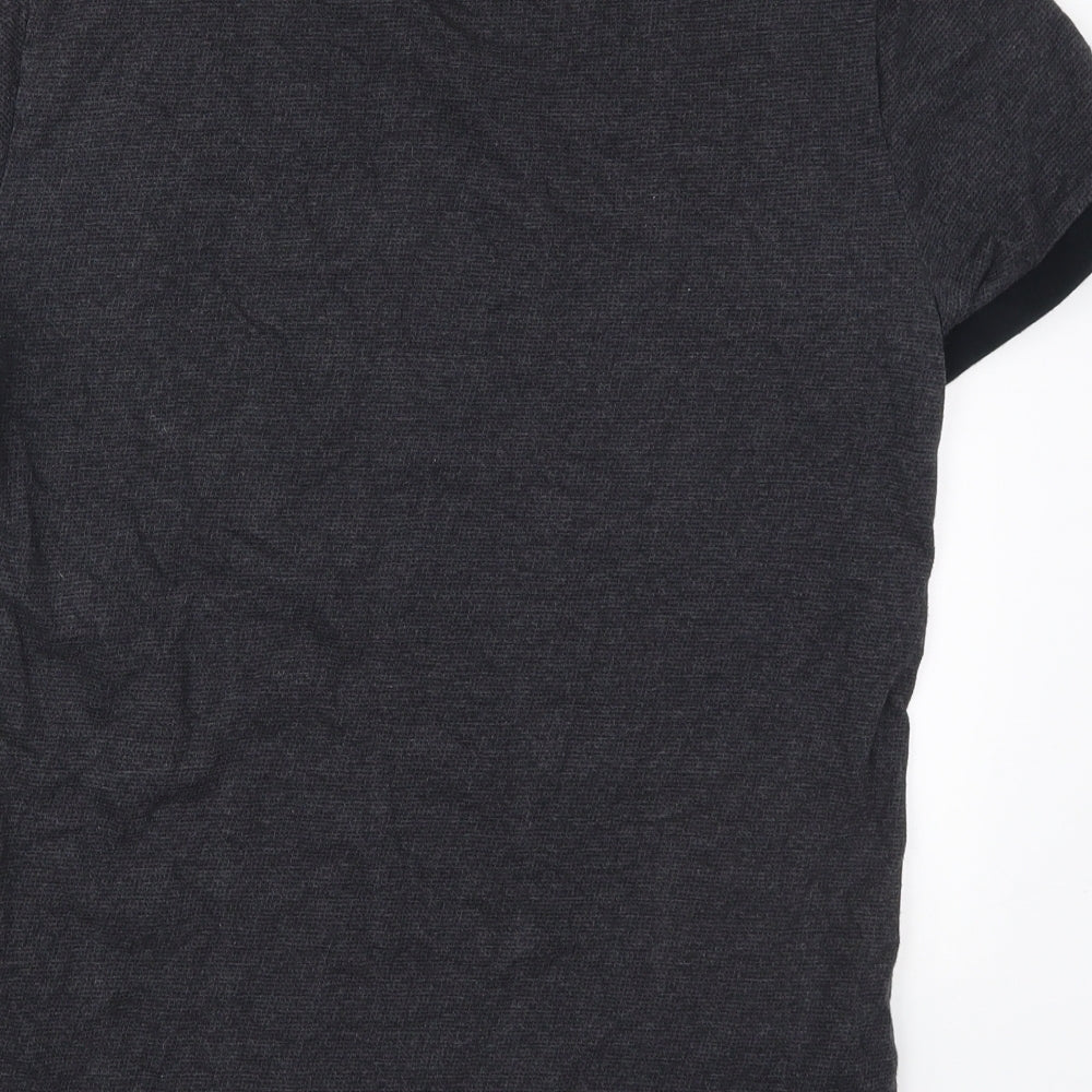 Superdry Mens Grey  Cotton  T-Shirt Size L Crew Neck