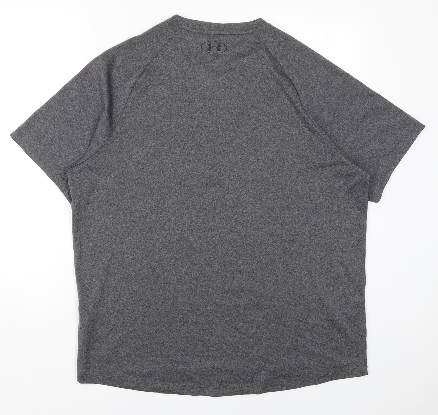 Under armour Mens Grey  Polyester  T-Shirt Size L Round Neck