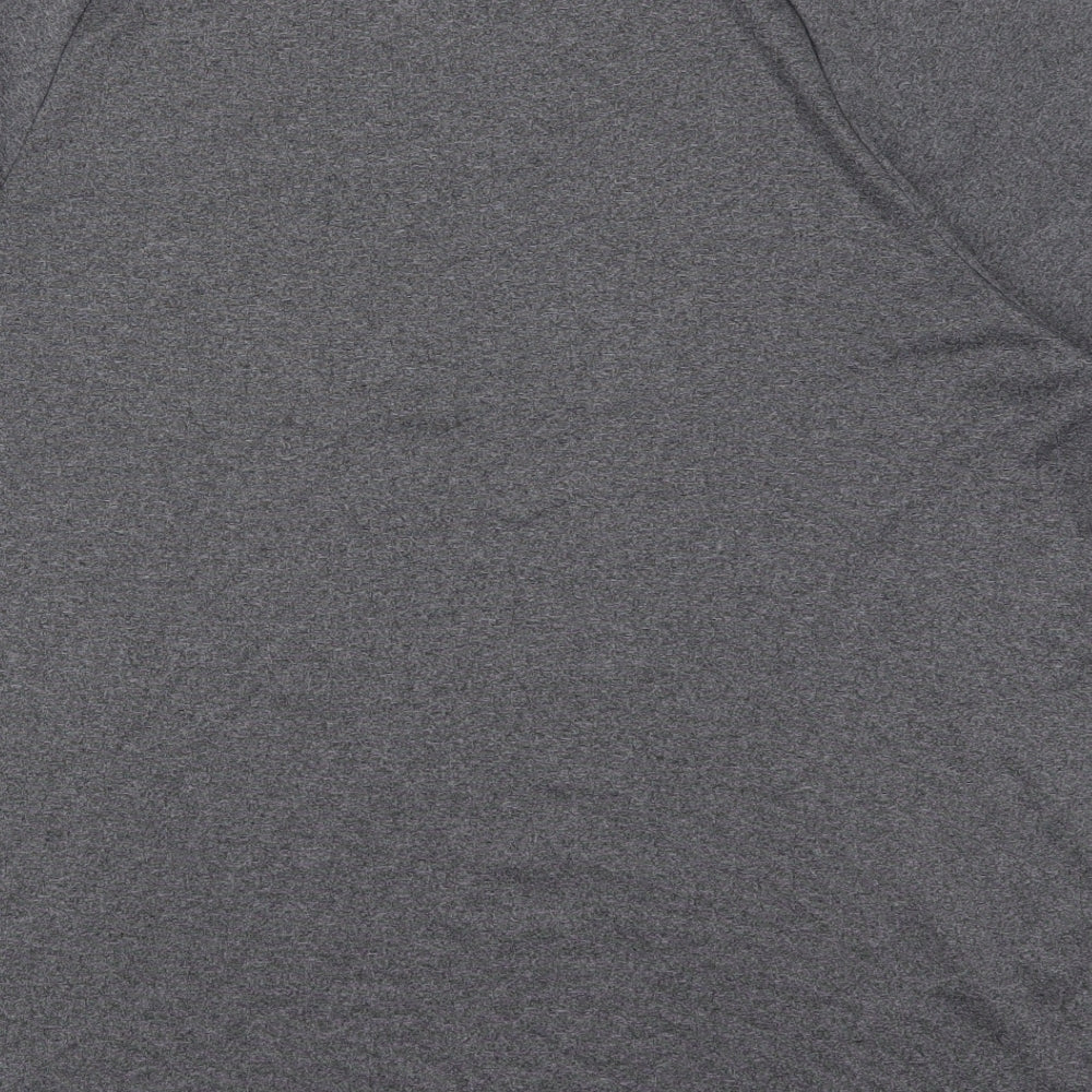 Under armour Mens Grey  Polyester  T-Shirt Size L Round Neck