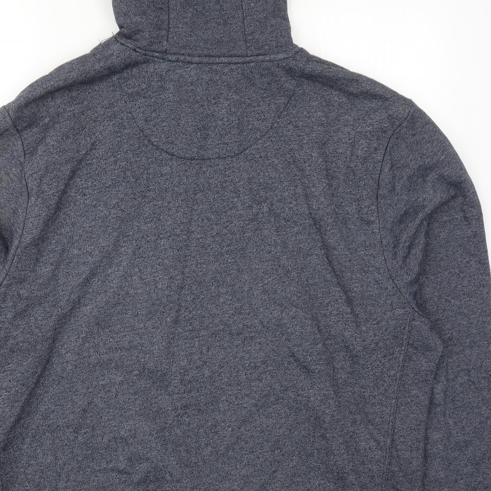 George Mens Blue  Cotton Pullover Hoodie Size XL