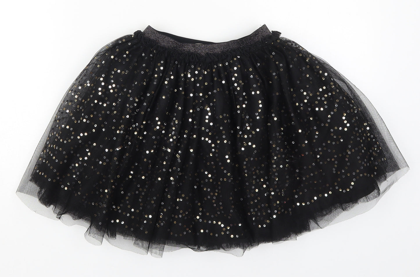 TU Girls Black  Polyester Tulip Skirt Size 9 Years  Regular