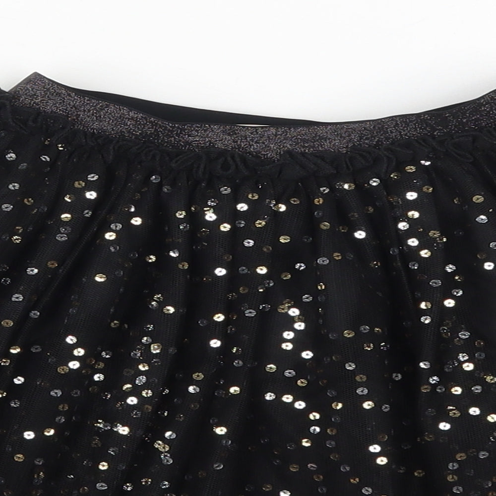 TU Girls Black  Polyester Tulip Skirt Size 9 Years  Regular