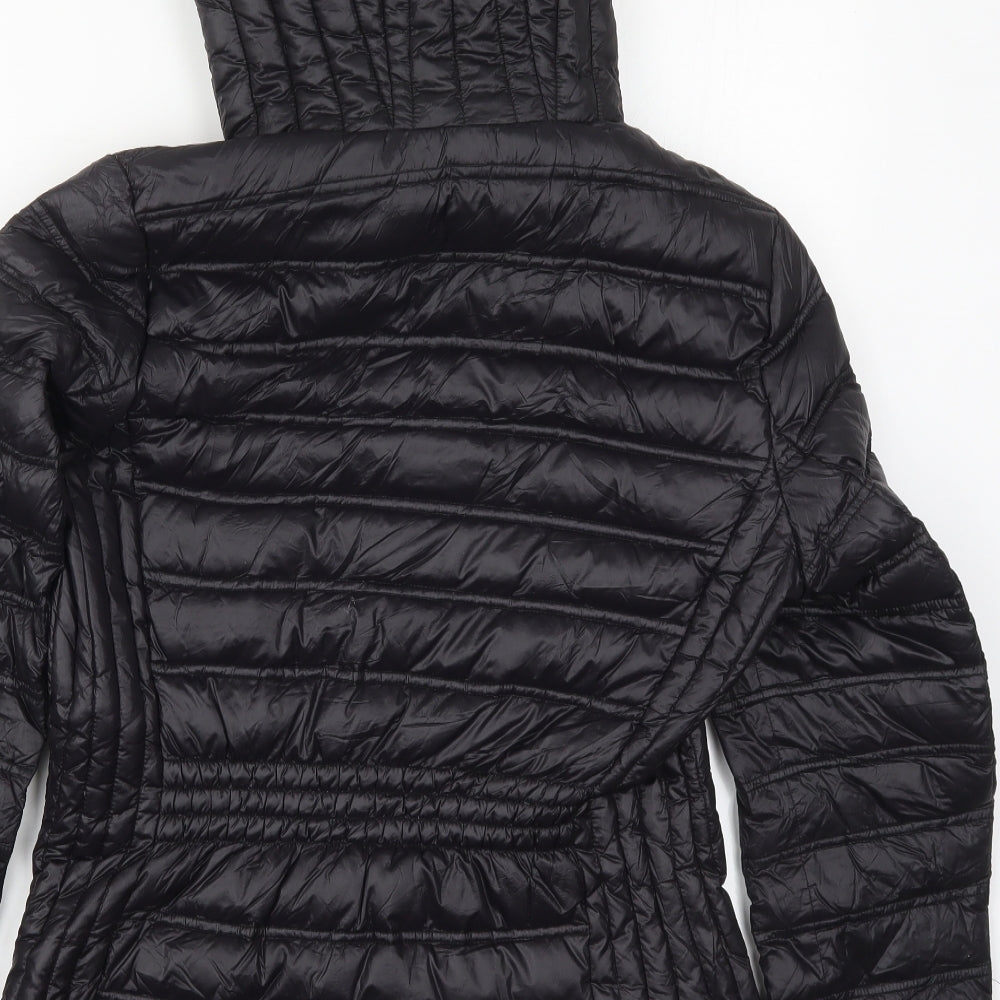 Calvin Klein Womens Black   Quilted Coat Size M  Zip