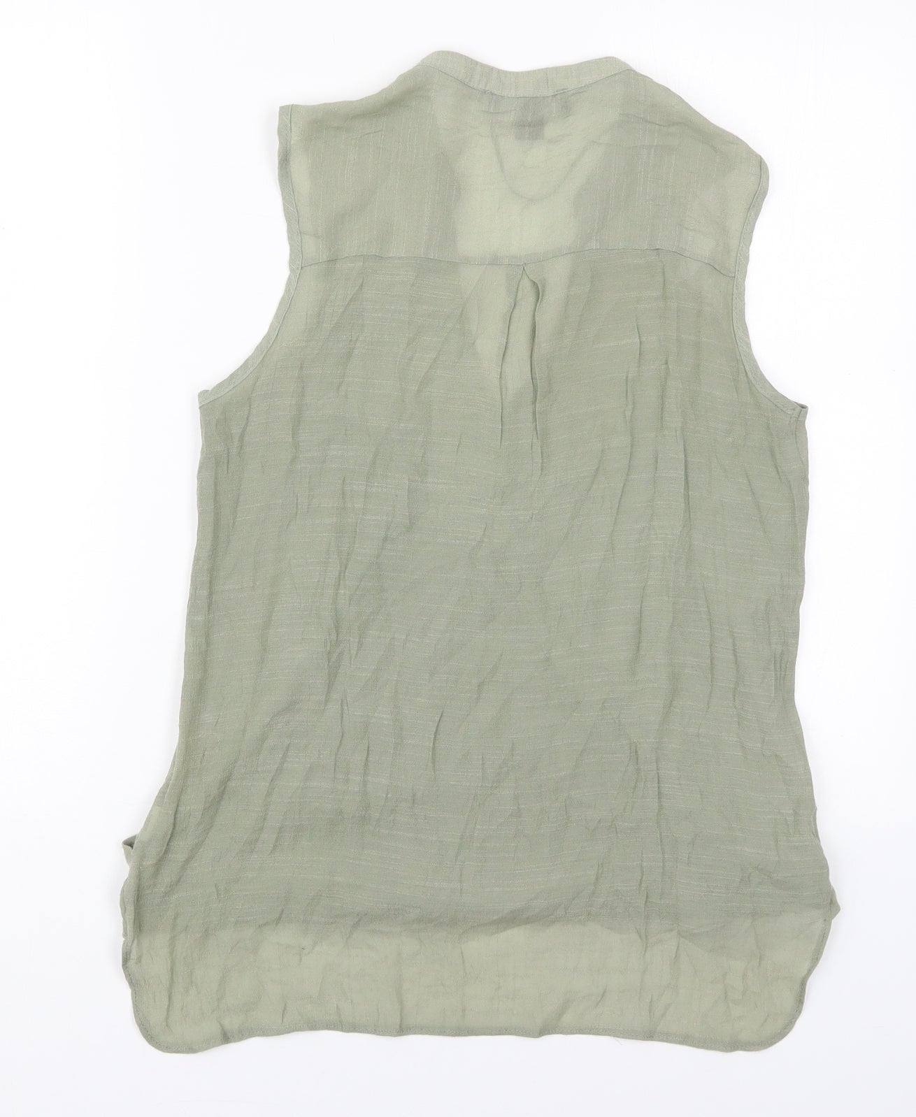Atmosphere Womens Green  Viscose Basic Blouse Size 12 V-Neck
