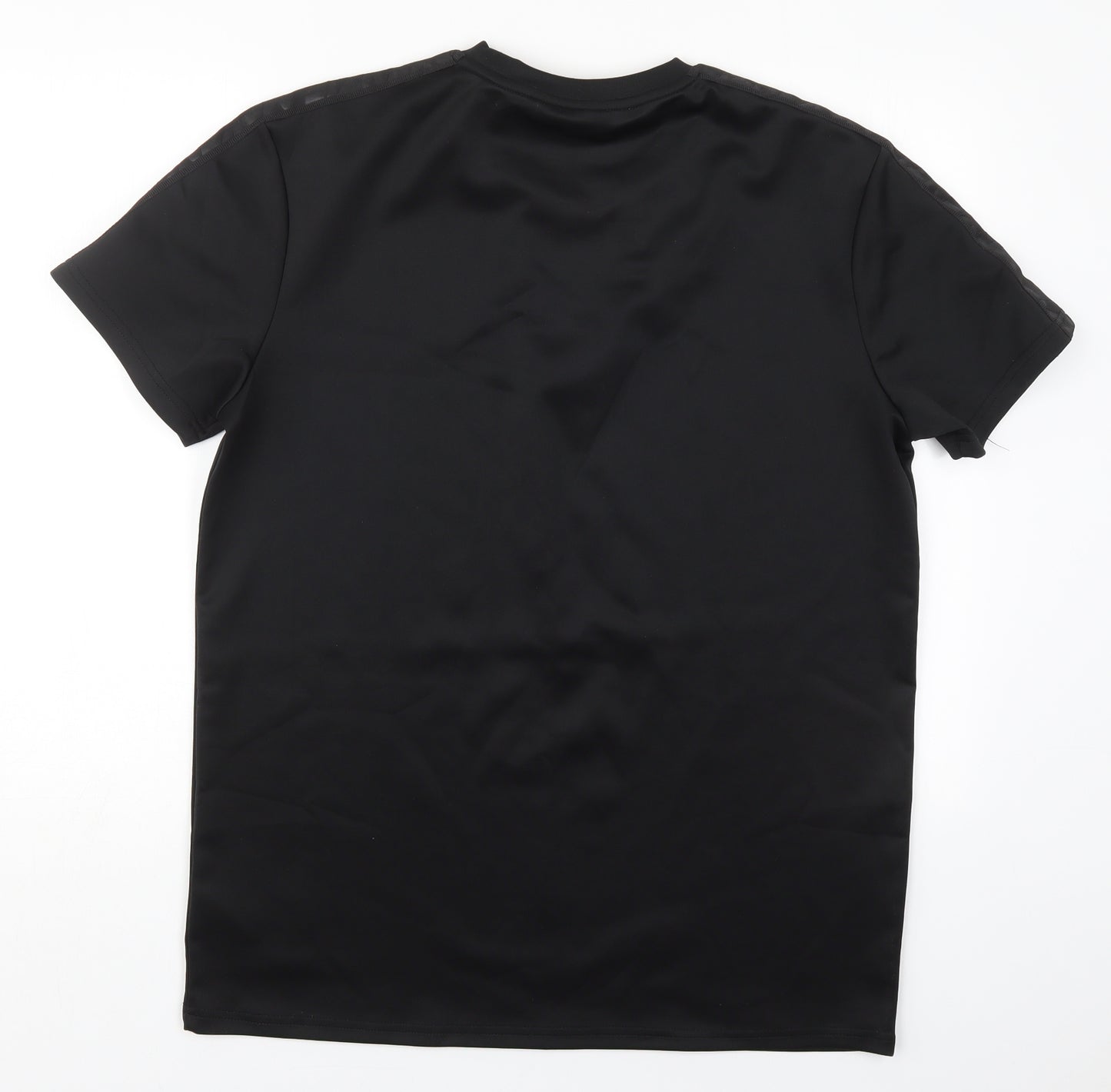 McKenzie Mens Black  Polyester  T-Shirt Size L Crew Neck