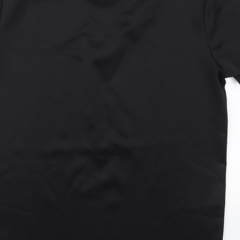 McKenzie Mens Black  Polyester  T-Shirt Size L Crew Neck