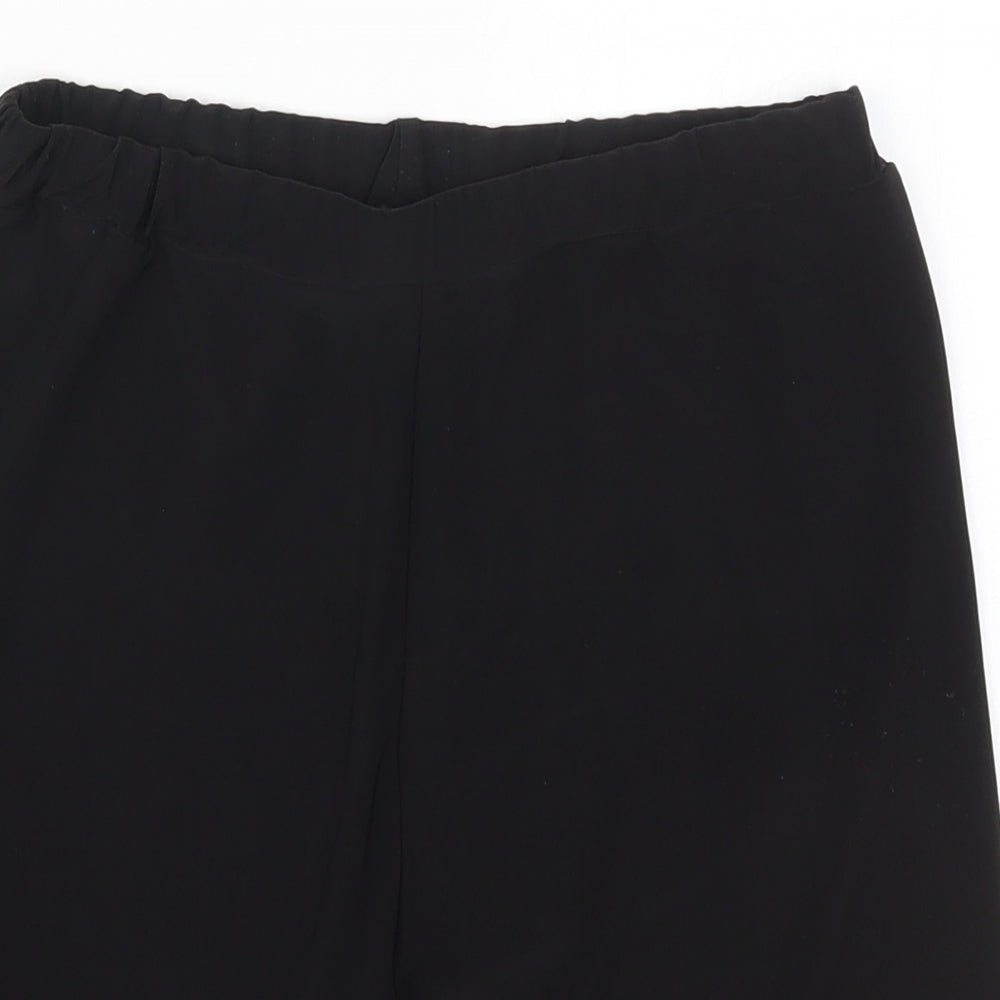 PRETTYLITTLETHING Womens Black  Polyester Biker Shorts Size 12 L8 in Regular