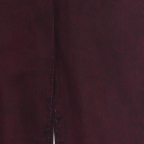 Topshop Womens Purple  Cotton Skinny Jeans Size 28 in L27 in Regular Button