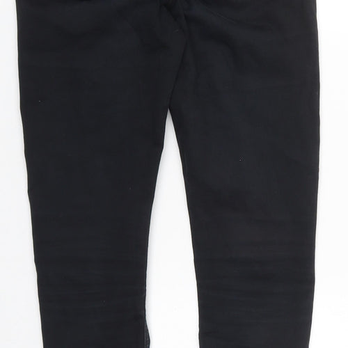Topshop Womens Black  Cotton Skinny Jeans Size 26 in L27 in Regular Button