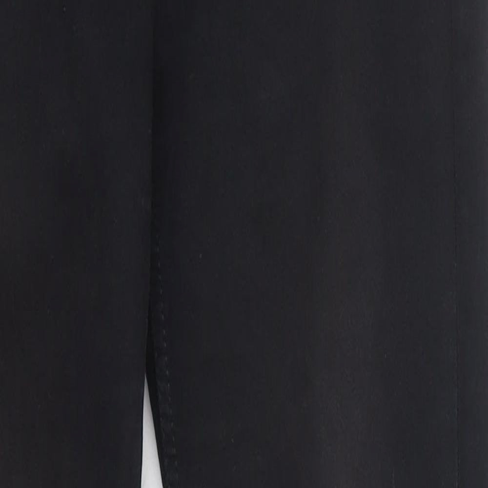 Topshop Womens Black  Cotton Skinny Jeans Size 26 in L27 in Regular Button