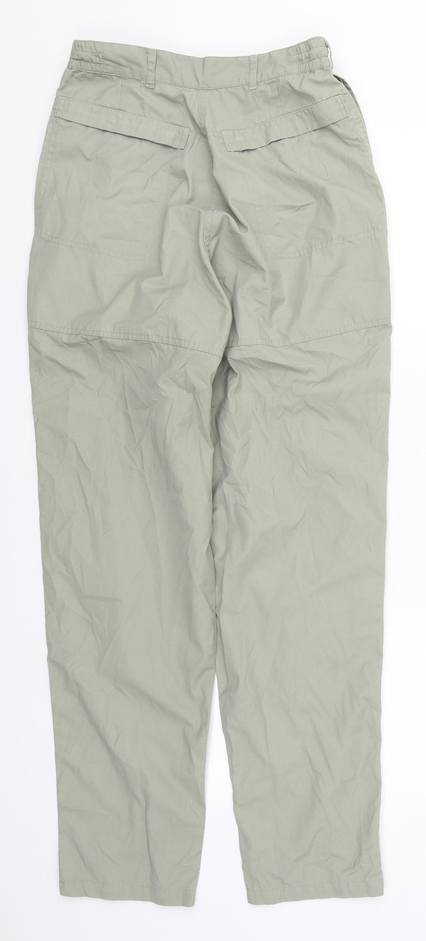Craghoppers Womens Green  Polyester Cargo Trousers Size 10 L31 in Regular Button