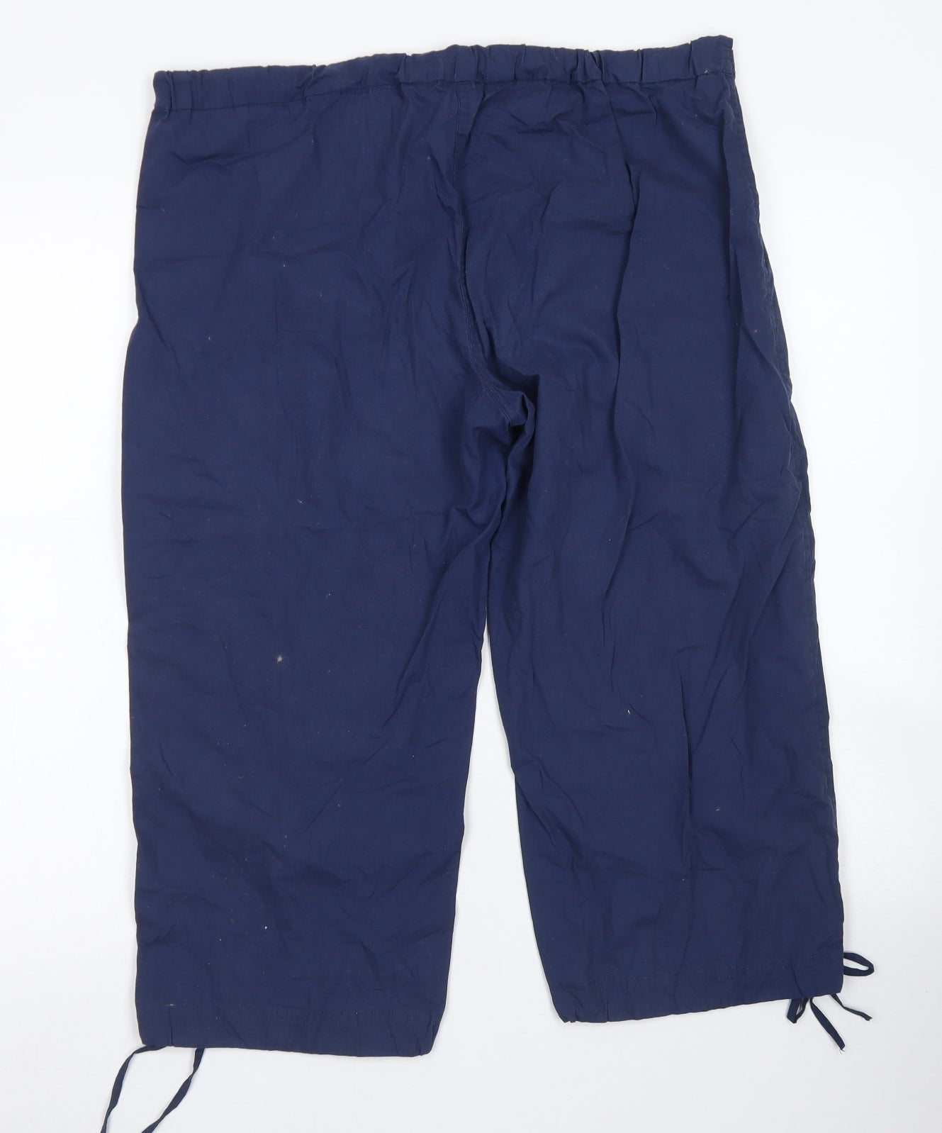 Denim Co Womens Blue  Polyester Cargo Shorts Size 14 L18 in Regular Drawstring