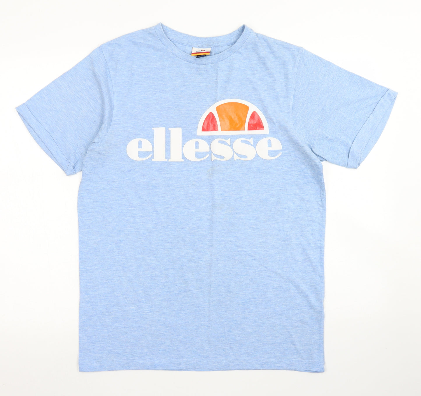 ellesse Mens Blue  Cotton  T-Shirt Size S Crew Neck