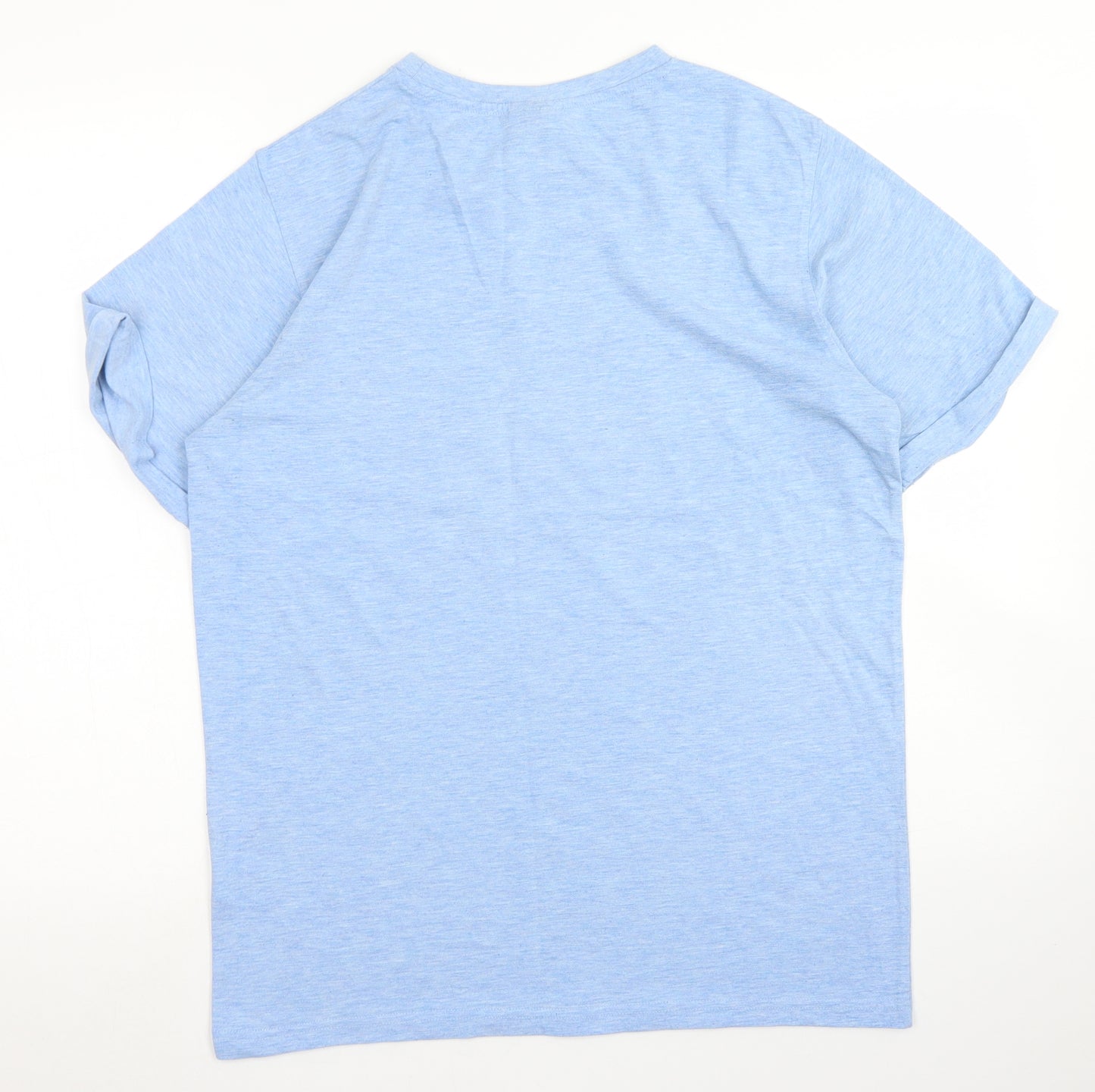 ellesse Mens Blue  Cotton  T-Shirt Size S Crew Neck