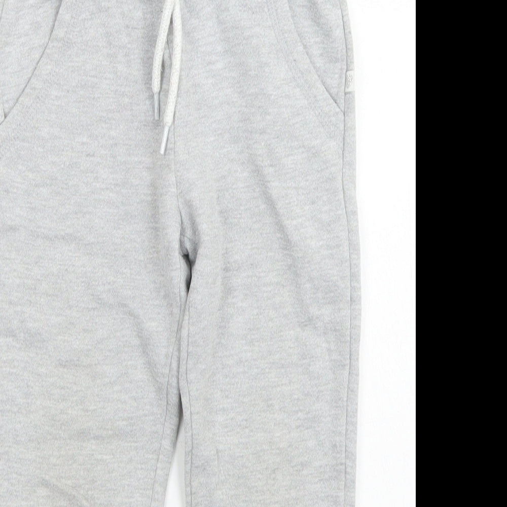 Primark Girls Grey  Cotton Jogger Trousers Size 3-4 Years  Regular Drawstring