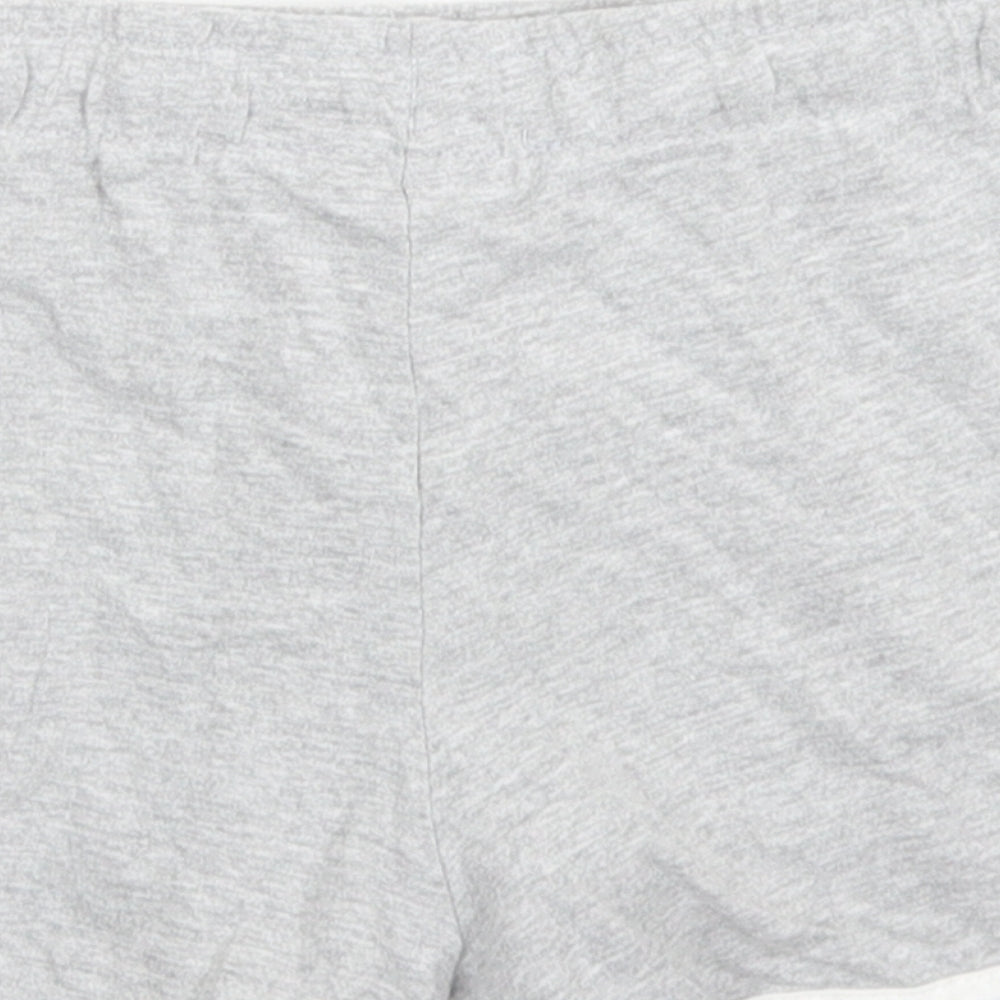 Primark Womens Grey  Cotton Hot Pants Shorts Size XS  Regular Drawstring