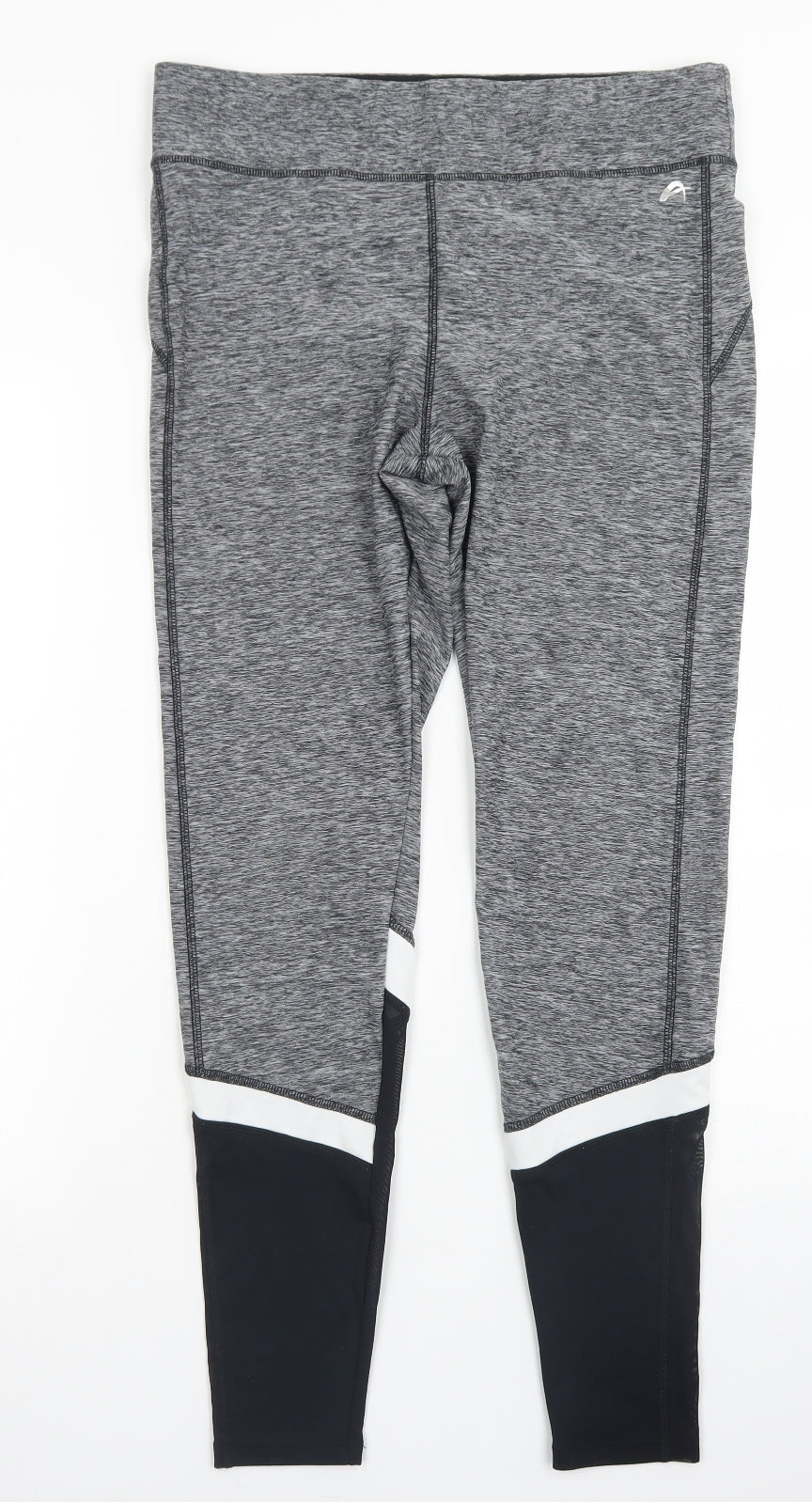 F&F Womens Grey  Polyester Compression Leggings Size M L26 in Regular