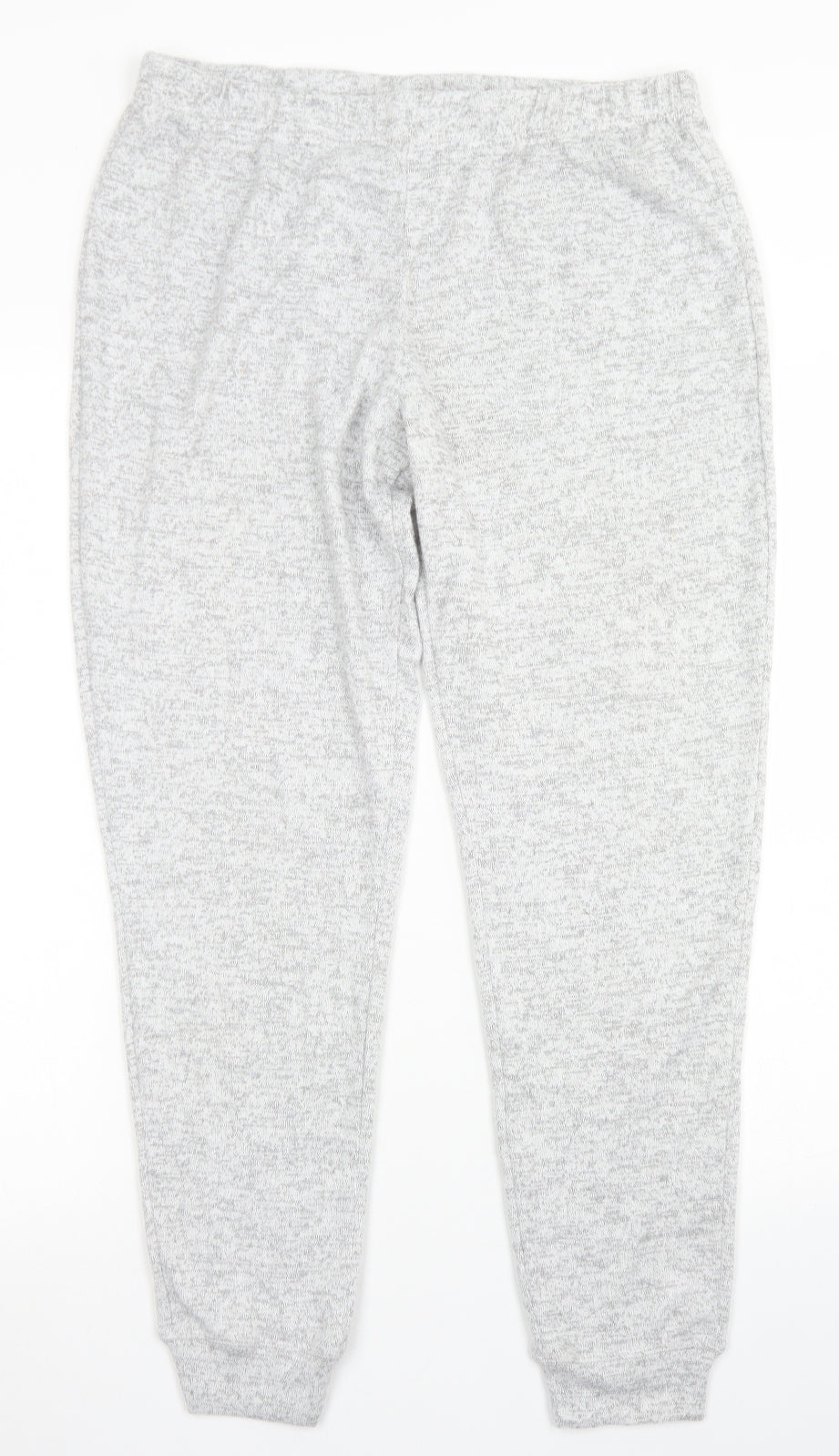 TU Womens Grey  Polyester Jogger Trousers Size 14 L26 in Regular