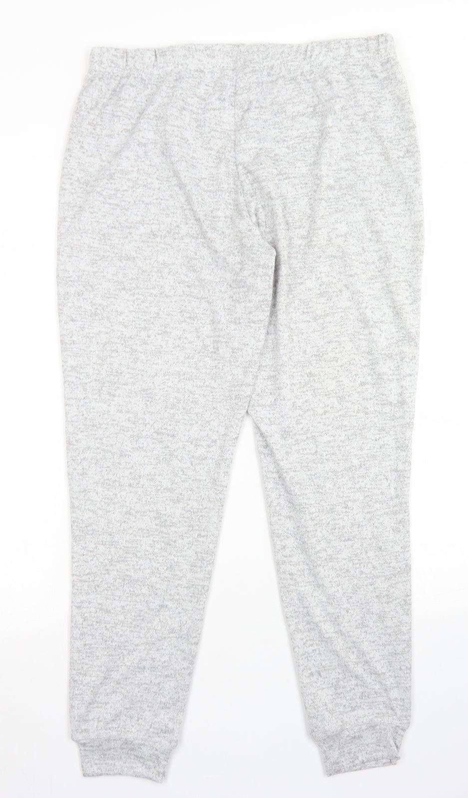 TU Womens Grey  Polyester Jogger Trousers Size 14 L26 in Regular