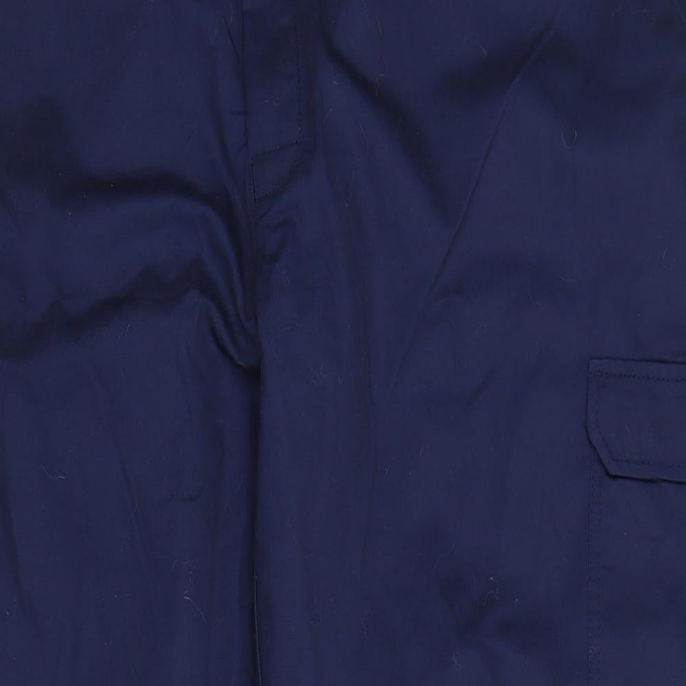 Proluxe Mens Blue  Polyester  Trousers Size 48 in L32 in Regular Button