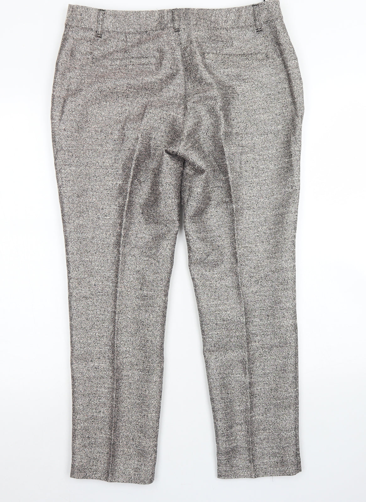 NEXT Womens Gold  Polyester Dress Pants Trousers Size 12 L26 in Regular Hook & Eye