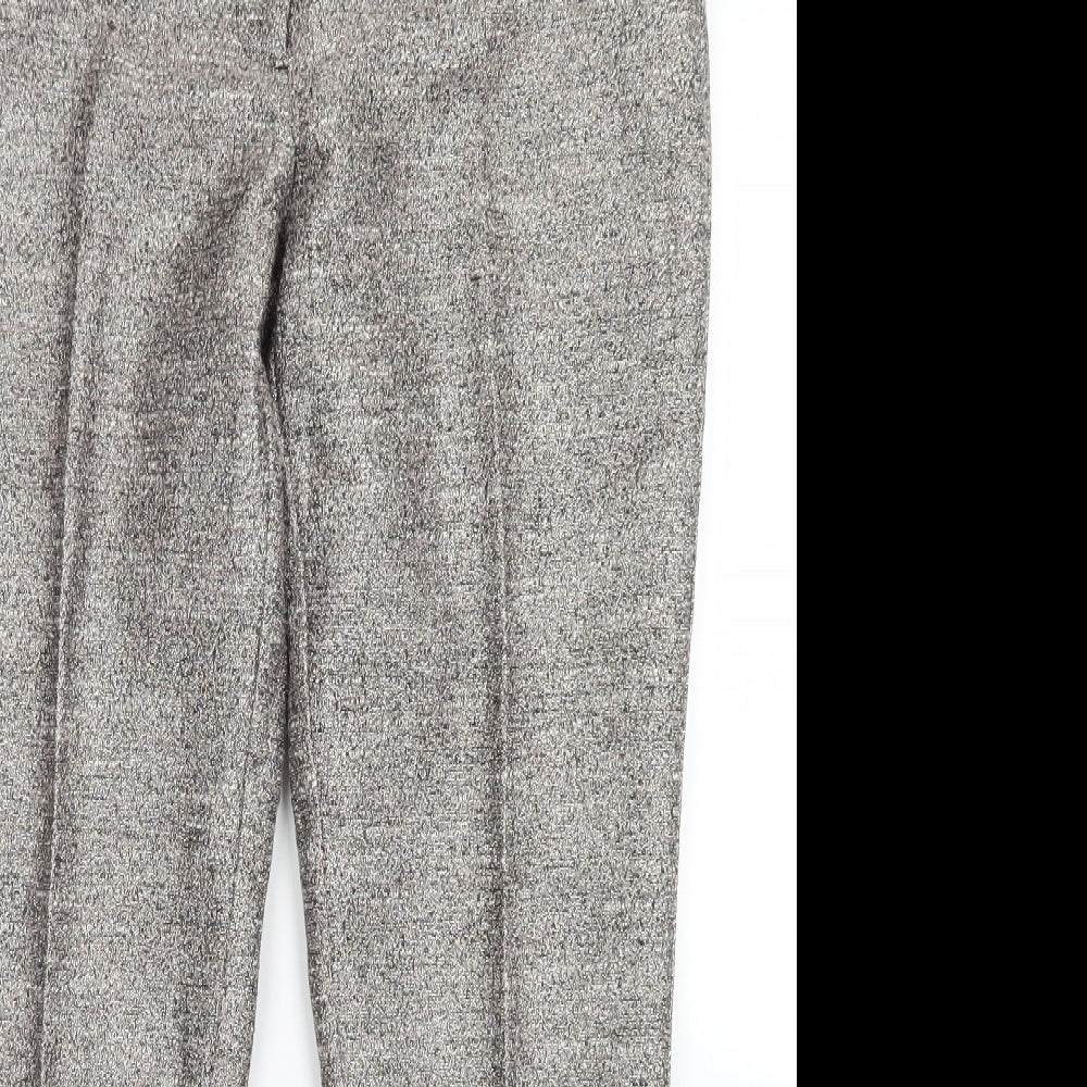 NEXT Womens Gold  Polyester Dress Pants Trousers Size 12 L26 in Regular Hook & Eye