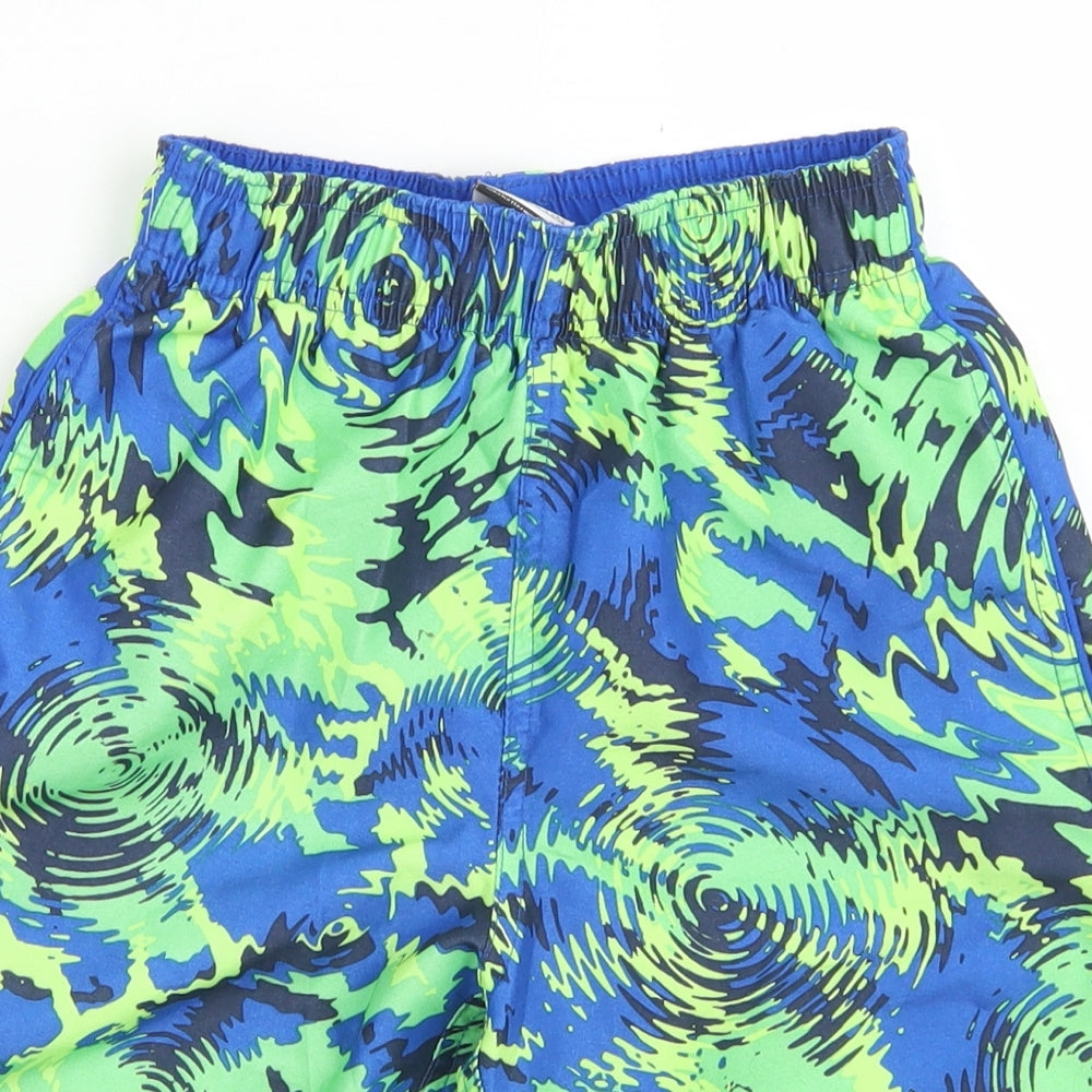 Nike Boys Blue Geometric Polyester Sweat Shorts Size 8-9 Years  Regular Drawstring - Board Shorts