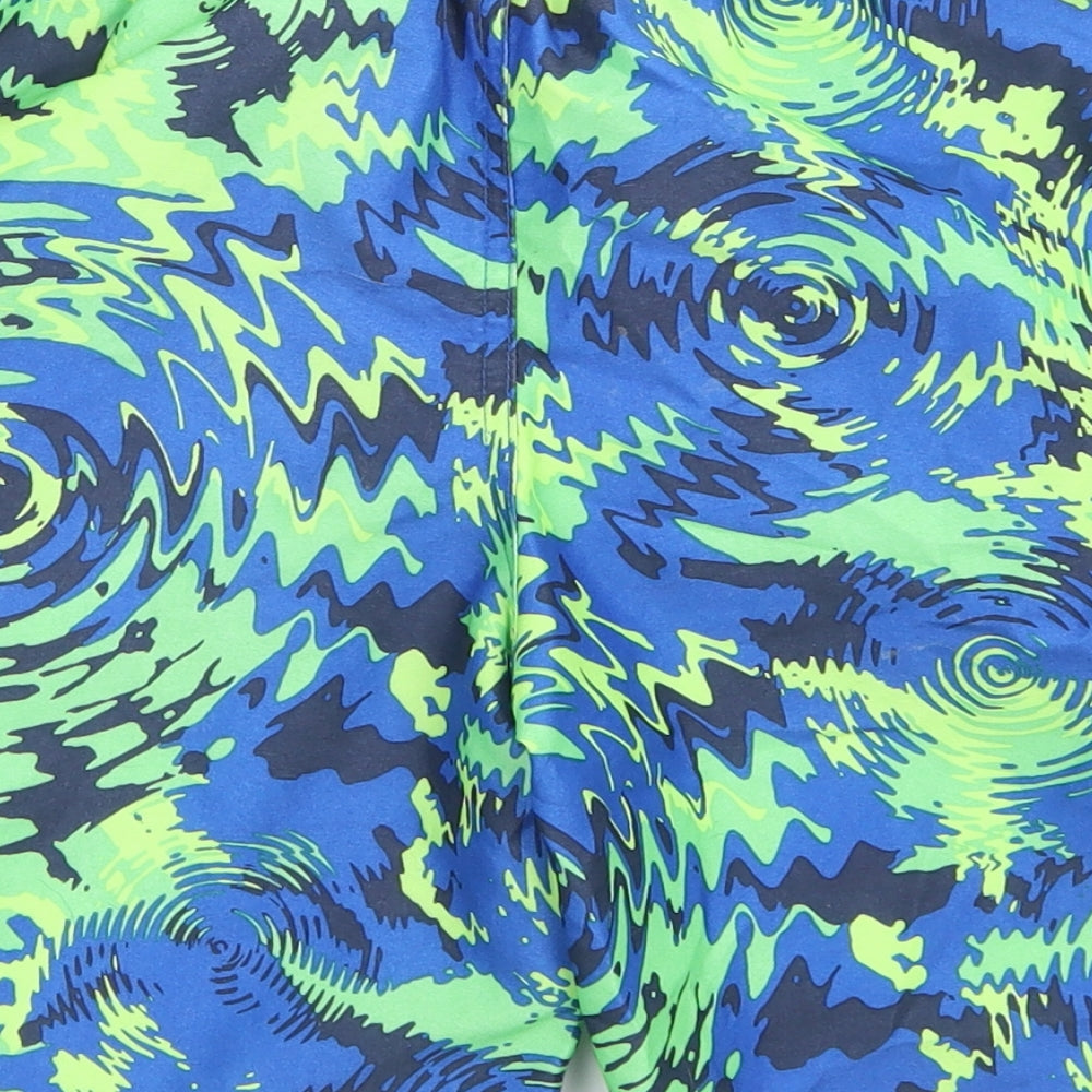 Nike Boys Blue Geometric Polyester Sweat Shorts Size 8-9 Years  Regular Drawstring - Board Shorts