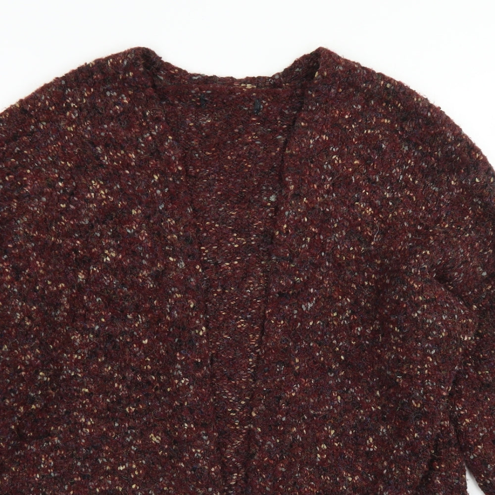 Primark Womens Brown Crew Neck  Polyester Cardigan Jumper Size M