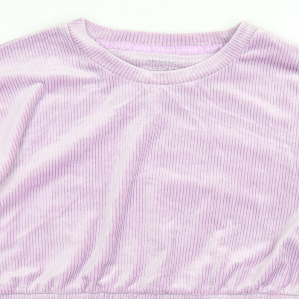 Primark Womens Purple  Polyester Pullover Sweatshirt Size M   - Cropped