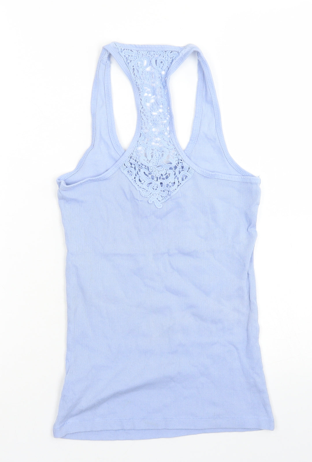Atmosphere Womens Blue  Cotton Basic Tank Size 12 Round Neck