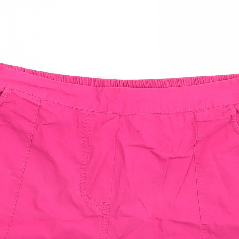 Capsule Womens Pink  Cotton Cargo Shorts Size 16 L3 in Regular
