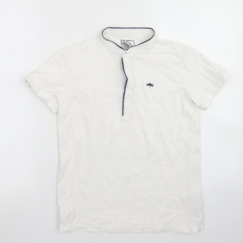 URBN-DEPT Boys White  Cotton Basic Polo Size 12 Years Crew Neck