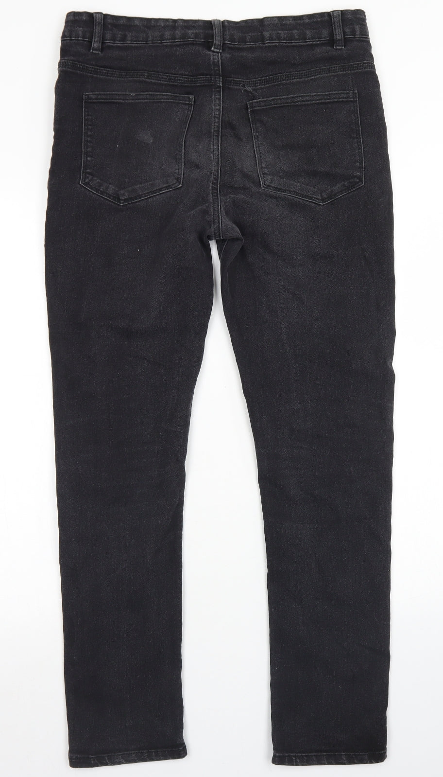 Matalan Girls Black  Cotton Skinny Jeans Size 15 Years  Regular Button