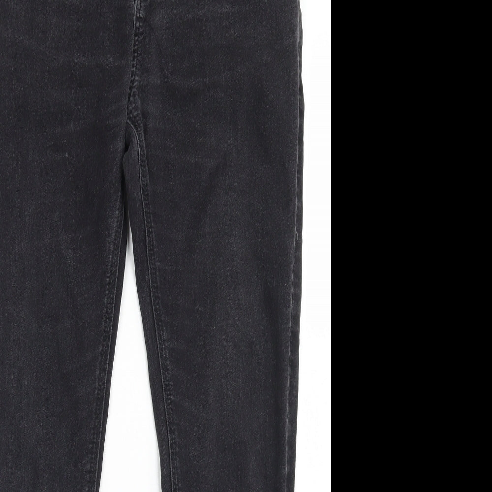 Matalan Girls Black  Cotton Skinny Jeans Size 15 Years  Regular Button